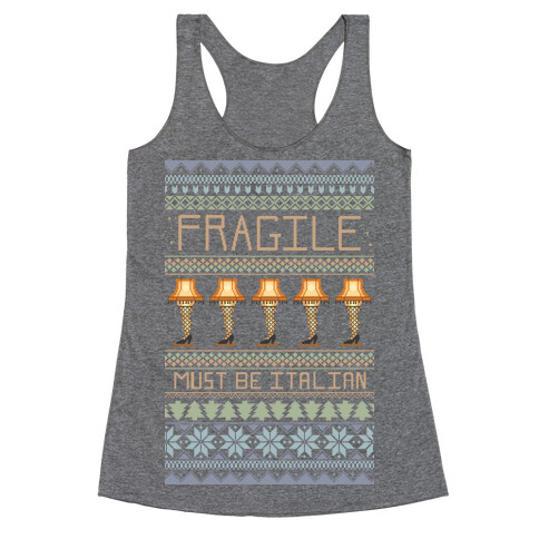 A Major Award Ugly Sweater Racerback Tank Top