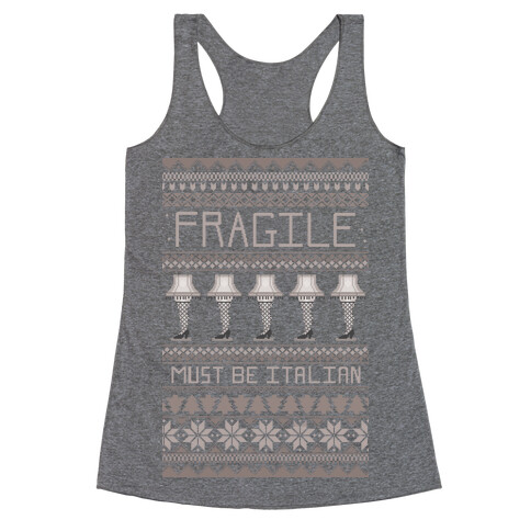 A Major Award Ugly Sweater Racerback Tank Top