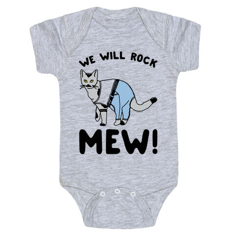 We Will Rock Mew Parody Baby One-Piece