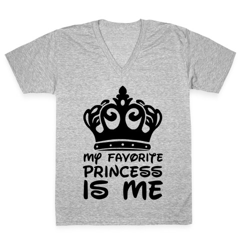 My Favorite Princess V-Neck Tee Shirt