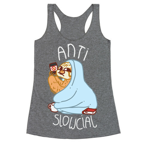 Anti Slowcial Racerback Tank Top