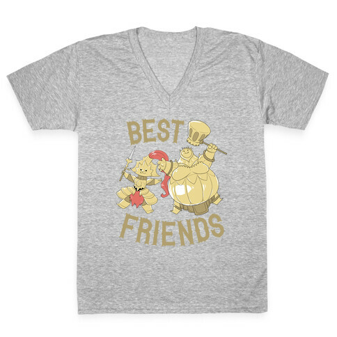Best Friends Ornstein and Smough V-Neck Tee Shirt