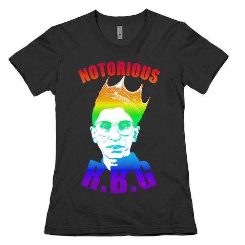 Rainbow Notorious R.B.G. Womens T-Shirt