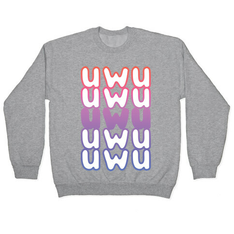 UWU Anime Emoticon Face Pullover