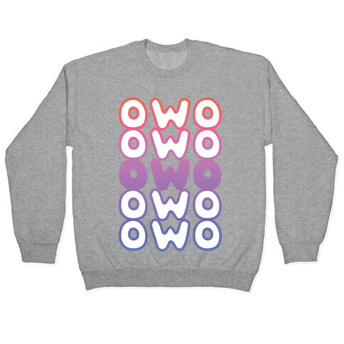 OWO Anime Emoticon Face Pullover