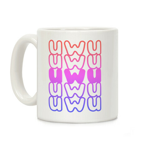 UWU Anime Emoticon Face Coffee Mug