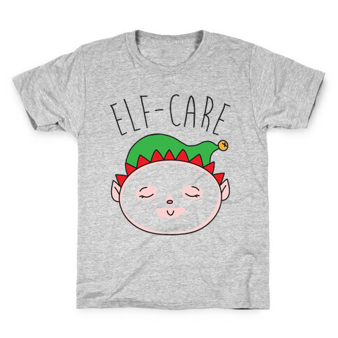 Elf-Care Elf Self-Care Christmas Parody Kids T-Shirt