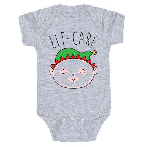 Elf-Care Elf Self-Care Christmas Parody Baby One-Piece