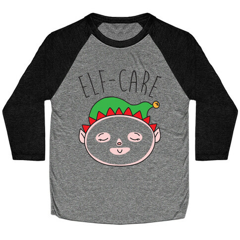 Elf-Care Elf Self-Care Christmas Parody Baseball Tee