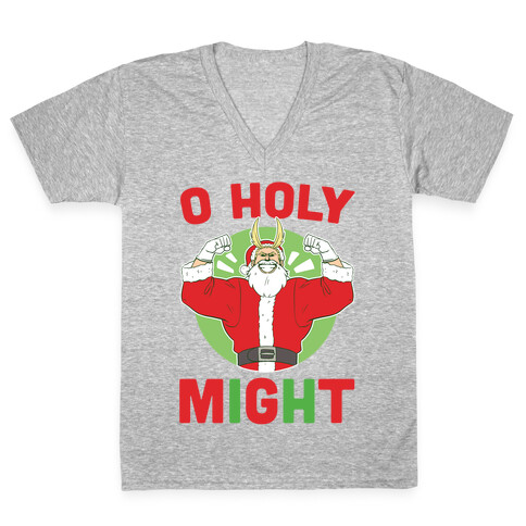 O Holy Might - All Might V-Neck Tee Shirt