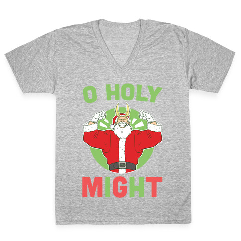 O Holy Might - All Might V-Neck Tee Shirt