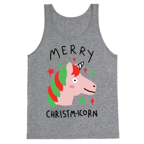 Merry Christm-icorn Tank Top