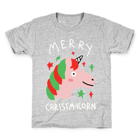 Merry Christm-icorn Kids T-Shirt