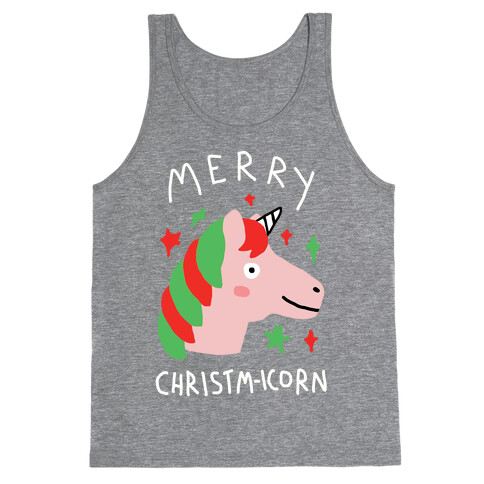Merry Christm-icorn Tank Top