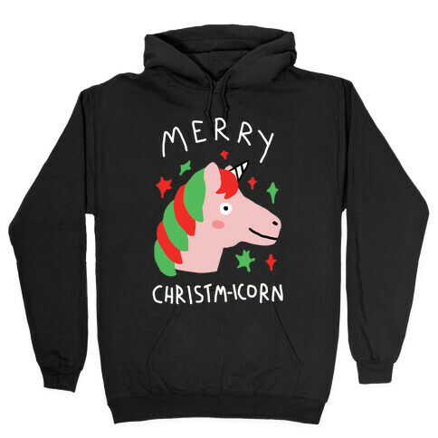 Merry Christm-icorn Hooded Sweatshirt