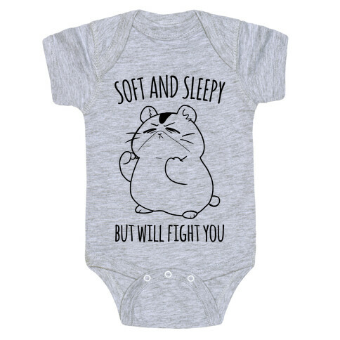 Soft and Sleepy, But Will Fight You Hamster Baby One-Piece