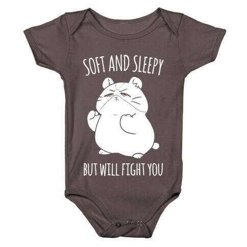 Soft and Sleepy, But Will Fight You Hamster Baby One-Piece