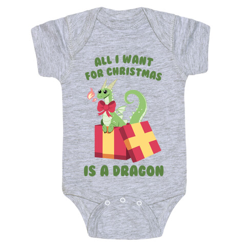 All I Want For Christmas Is A Dragon Baby One-Piece