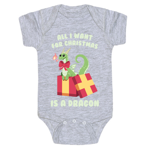 All I Want For Christmas Is A Dragon Baby One-Piece