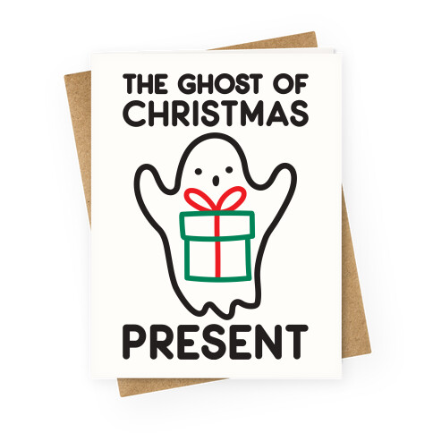 The Ghost of Christmas Present Greeting Card