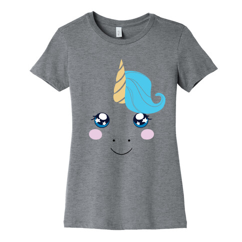 Unicorn Face Womens T-Shirt