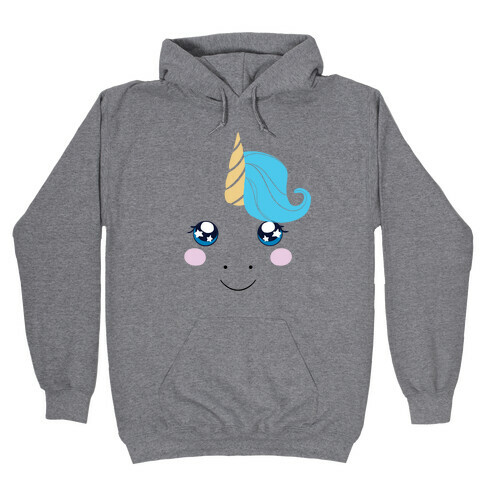 Unicorn Face Hooded Sweatshirt