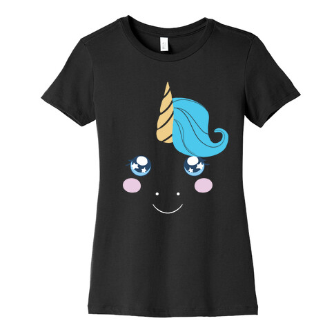 Unicorn Face Womens T-Shirt