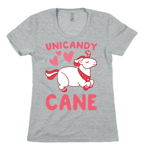 Uni-Candy Cane  Womens T-Shirt