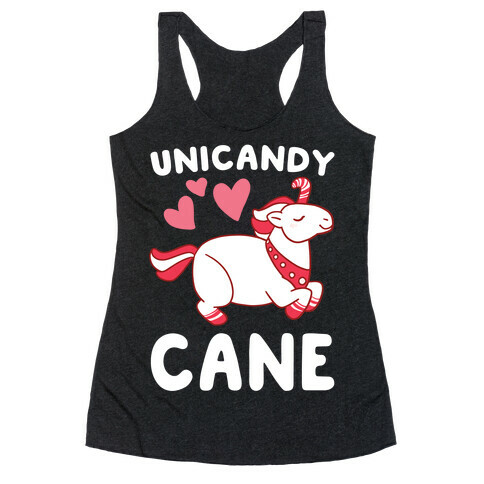 Uni-Candy Cane  Racerback Tank Top