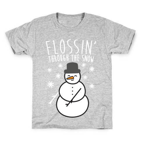 Flossin' Through The Snow Kids T-Shirt
