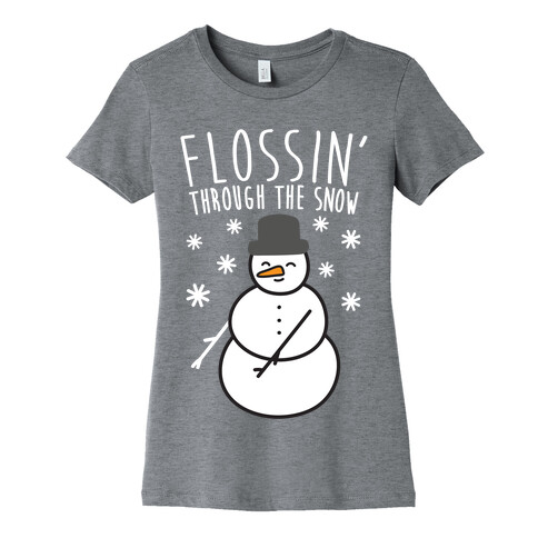Flossin' Through The Snow Womens T-Shirt