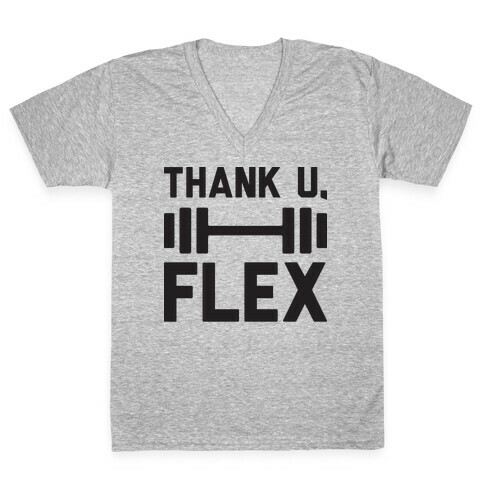 thank u, flex V-Neck Tee Shirt