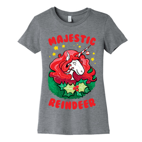 Majestic Reindeer Womens T-Shirt