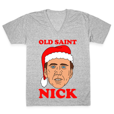 Old Saint Nick V-Neck Tee Shirt