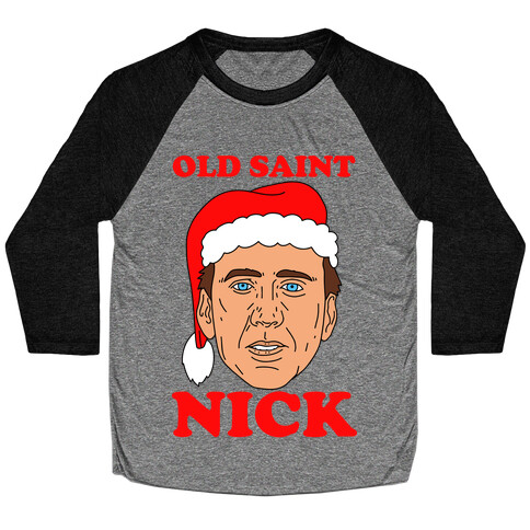 Old Saint Nick Baseball Tee