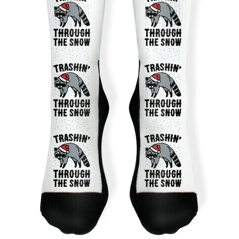 Trashin' Through The Snow Raccoon Parody Sock
