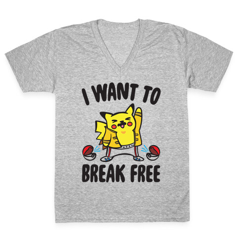 I Want To Break Free Parody V-Neck Tee Shirt