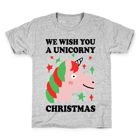 We Wish You A Unicorny Christmas Kids T-Shirt