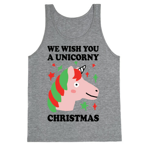 We Wish You A Unicorny Christmas Tank Top
