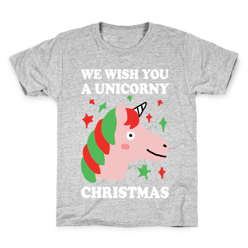 We Wish You A Unicorny Christmas Kids T-Shirt