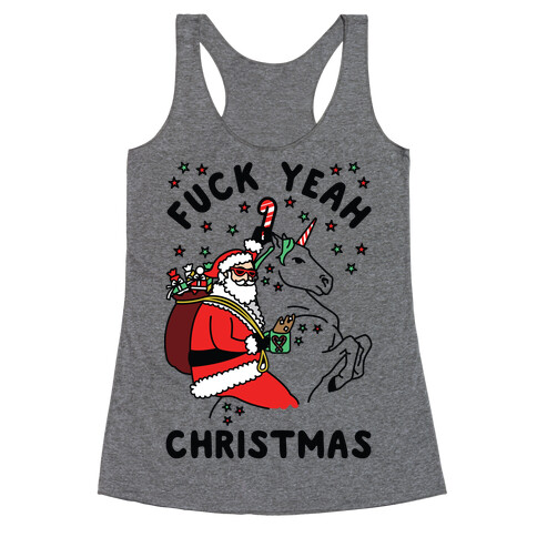 F*** Yeah Christmas Racerback Tank Top