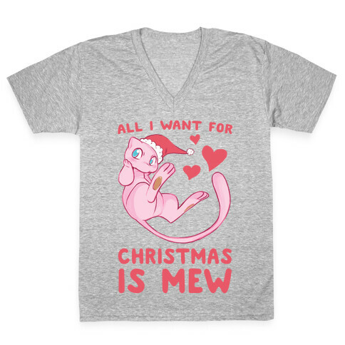 All I Want for Christmas is Mew V-Neck Tee Shirt