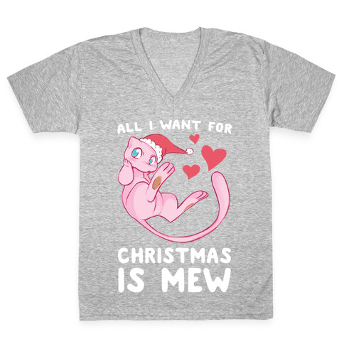 All I Want for Christmas is Mew V-Neck Tee Shirt