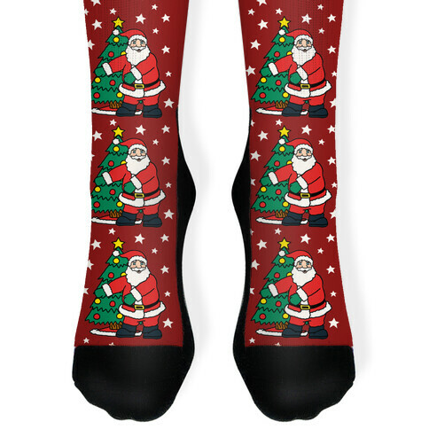 Flossing Santa Sock