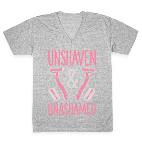 Unshaven and Unashamed V-Neck Tee Shirt