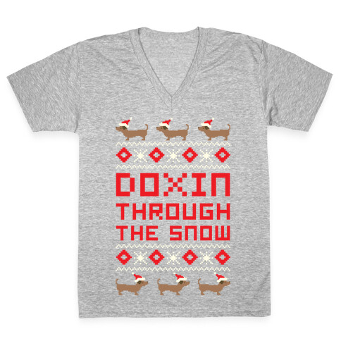Doxin Through the Snow V-Neck Tee Shirt