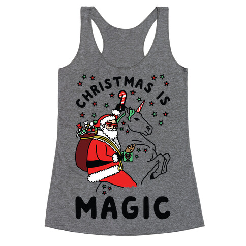 Christmas is Magic Racerback Tank Top