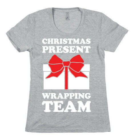 Christmas Present Wrapping Team Womens T-Shirt