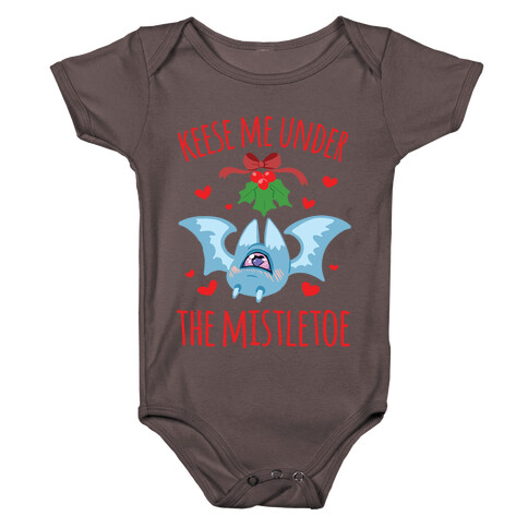 Keese Me Under The Mistletoe Baby One-Piece