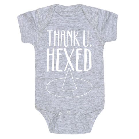 Thank U Hexed Parody White Print Baby One-Piece